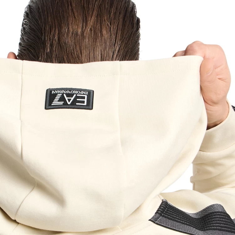 Мужская Толстовка EA7 EMPORIO ARMANI TRAIN LOGO SERIES M TAPE HOODI M Бежевый photo 5