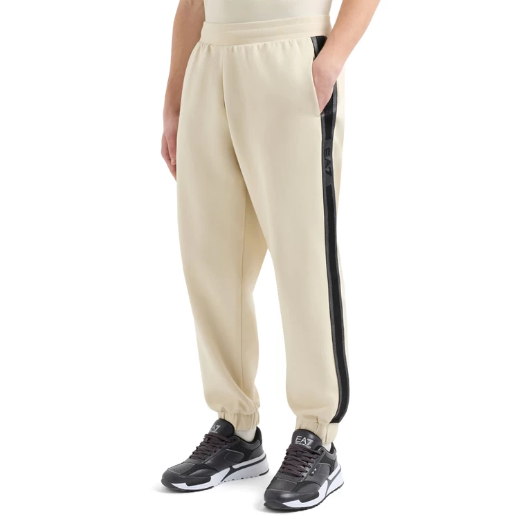 Брюки EA7 EMPORIO ARMANI TRAIN LOGO SERIES M TAPE PANTS S Бежевый Мужской photo 5