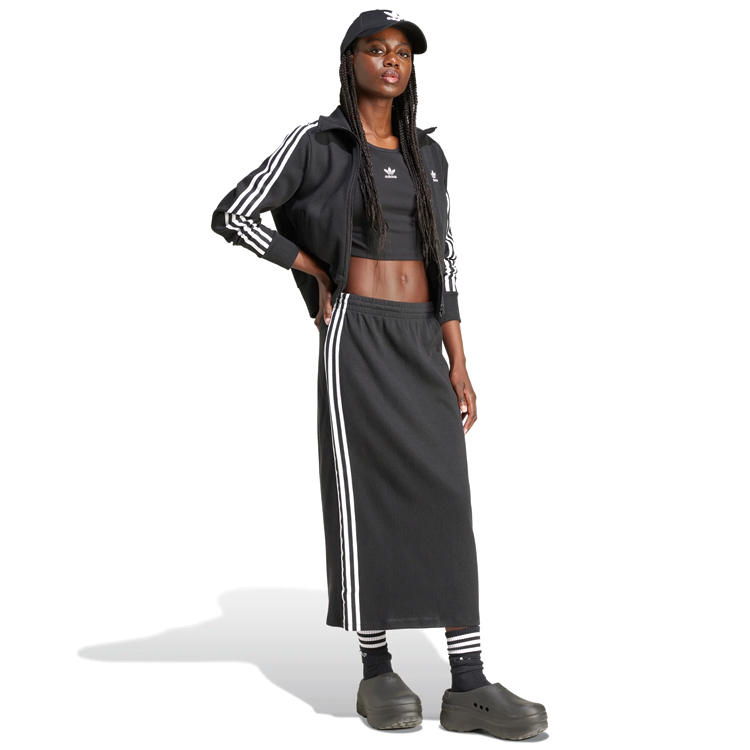 Fusta Adidas KNITTED SKIRT XXS Negru Femei photo 2