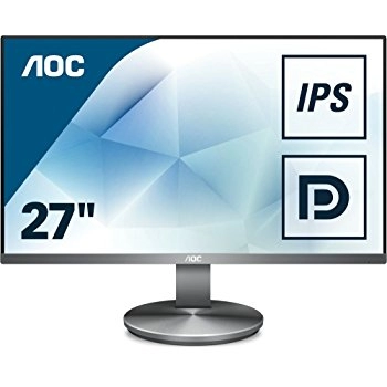 27.0" AOC IPS LED I2790VQ/BT Borderless Black/Silver (4ms, 20M:1, 250cd, 1920x1080, 178°/178°, VGA, HDMI, DisplayPort, Borderless display, Speaker 2 x 2W, Audio Line-out, VESA) 27" IPS Черный photo 1