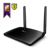 TP-LINK Archer MR400 AC1200 Dual Band Wireless 4G LTE Router, 2T2R, SimCard slot, 867Mbps 5GHz + 300Mbps 2.4GHz, 802.11ac/n/g/b, 1 WAN + 3 LAN, 3 Wifi internal / 2 LTE detachable antennas 