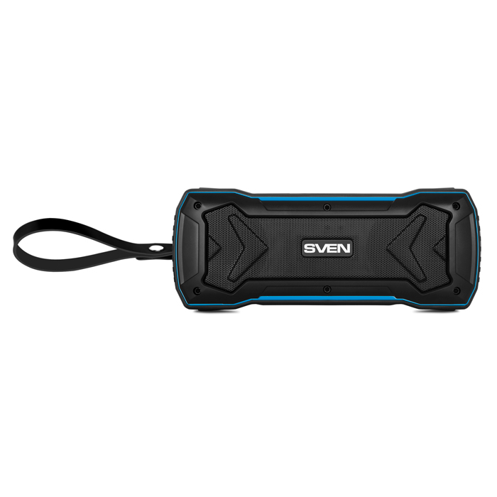Колонка Портативная SVEN PS-220, Black-Blue / 10W / Bluetooth / FM / USB / microSD / 1200mA*h photo 3
