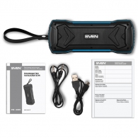 Колонка Портативная SVEN PS-220, Black-Blue / 10W / Bluetooth / FM / USB / microSD / 1200mA*h thumbnav 6