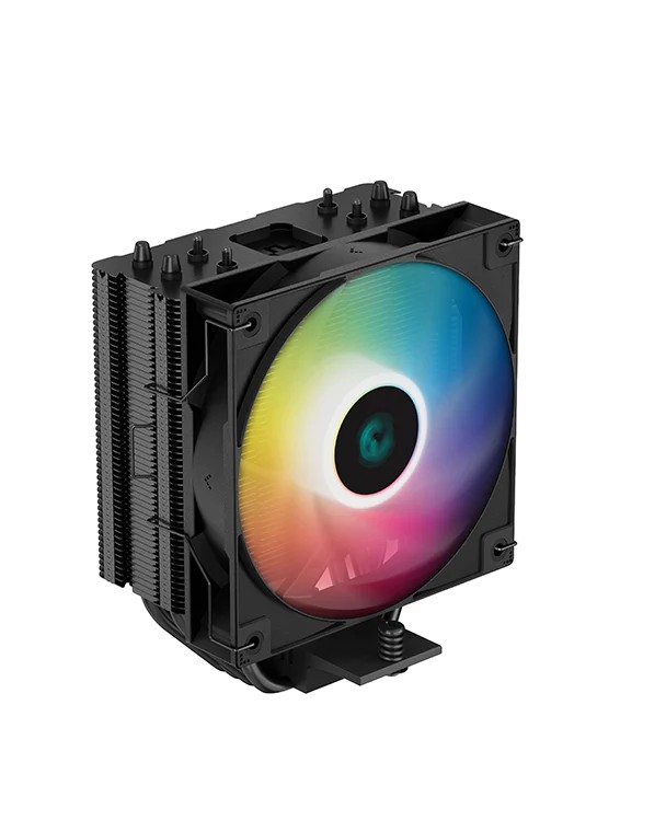 Cooler DEEPCOOL AG400 BK ARGB / Universal / 220W / 500~2000rpm, <31.6dBA / 75.89CFM / Black photo 1 Cooler DEEPCOOL AG400 BK ARGB / Universal / 220W / 500~2000rpm, <31.6dBA / 75.89CFM / Black photo 1