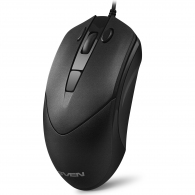 SVEN RX-100, Optical Mouse, Windows OS/ Mac OS, copy/paste buttons, 5+1 (scroll wheel), 1000-4000 dpi, USB, 1.5 m, Black thumbnav 2