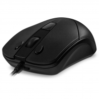 SVEN RX-100, Optical Mouse, Windows OS/ Mac OS, copy/paste buttons, 5+1 (scroll wheel), 1000-4000 dpi, USB, 1.5 m, Black thumbnav 3