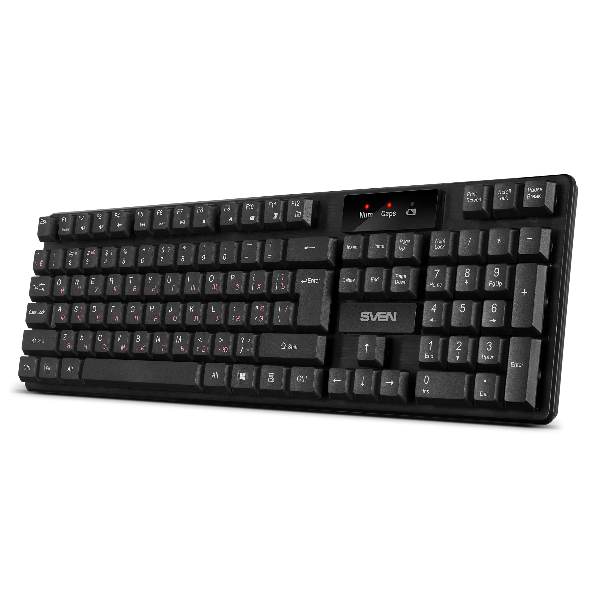 Беспроводная Клавиатура SVEN KB-C2300W, Black photo 2