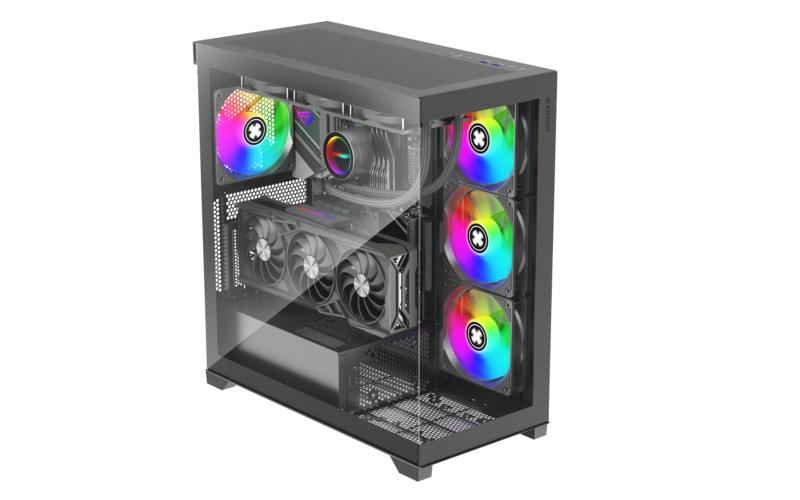 Корпус XILENCE Xilent Gleam / X818.ARGB/ no PSU/ Aquarium panel/ ATX/ Black photo 3