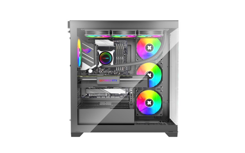 Корпус XILENCE Xilent Gleam / X818.ARGB/ no PSU/ Aquarium panel/ ATX/ Black photo 4