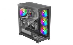 Корпус XILENCE Xilent Gleam / X818.ARGB/ no PSU/ Aquarium panel/ ATX/ Black thumbnav 3