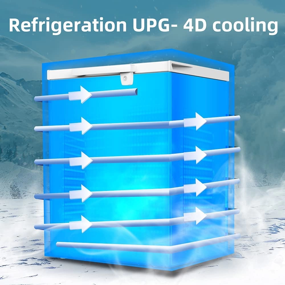 Морозильный ларь Chiq FCF197D, 197 л, 82.5 см, F (A+), Белый  photo 4