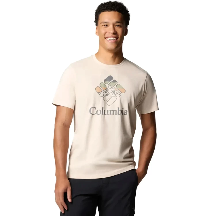 Tricou bărbătesc Columbia M Rapid Ridge Graphic Tee S Bej photo 5
