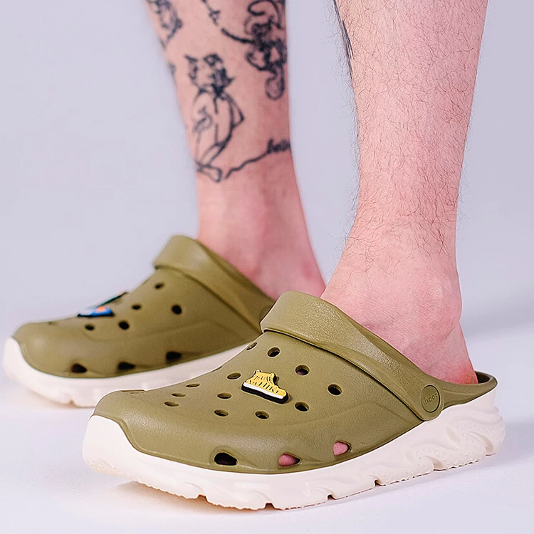 Slapi COQUI Clogs CODY DUAL pt Barbati / 44 / Bej-verde photo 5