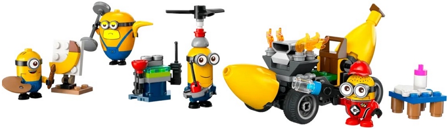 Constructor Lego Despicable Me 4 Minions and Banana Car 75580 de la 6+ ani photo 2