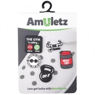 Jibbitz COQUI Amuletz Set 080 No Pain, No Gain (5) 