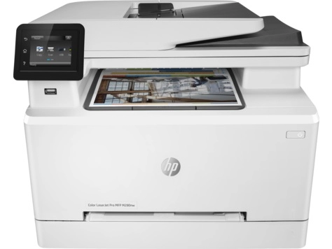 MFD HP Color LaserJet Pro M283fdw, White,  A4, Fax, Up to 22ppm, Duplex, 256MB RAM,600x600 dpi,Up to 40000 p.,50-sheet  ADF,6.85cm touch,PCL 5c/6,Postscript 3,USB 2.0, Gigabit Ethernet, Wi-Fi 802.11 b/g/n,ePrint, AirPrint(HP 206/X) photo 1