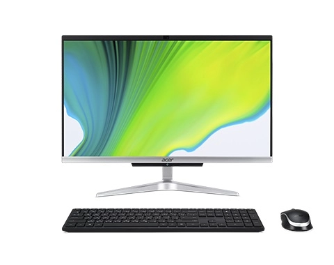 All-in-One PC - 23.8" ACER Aspire C24-963 FHD IPS, Intel® Core® i3-1005G1, 8GB DDR4 RAM, 256Gb SSD, Intel® UHD Graphics, NO ODD, CR, HD cam, WiFi+BT 5.0, LAN, 65W PSU, USB KB/MS, Win10PRO, Iron Gray. photo 1