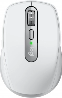 Logitech Wireless Mouse MX Anywhere 3, 6 buttons, Bluetooth + 2.4GHz, Optical, 200-4000 dpi,Effortless multi-computer workflow pair up to 3 devices, Unifying receiver, Pale Grey 