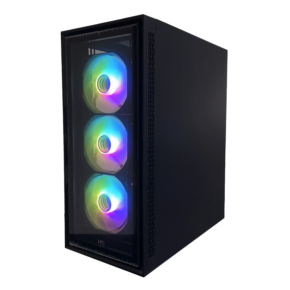 Компьютер ATOL PC1049MP - Gaming A-RGB#3.3/ AMD Ryzen 5 5500/ 16GB / 512GB SSD / RX580/ Black photo 1