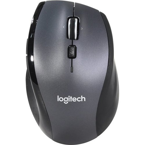 Logitech Wireless Mouse M705 Optical Mouse, Hyper-fast scrolling, Nano receiver, Dark-Grey/Silver, Retail photo 1