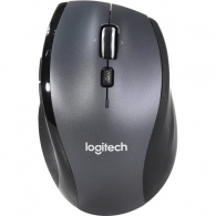 Logitech Wireless Mouse M705 Optical Mouse, Hyper-fast scrolling, Nano receiver, Dark-Grey/Silver, Retail thumbnav 1