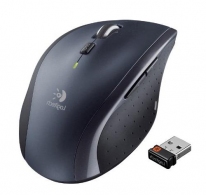 Logitech Wireless Mouse M705 Optical Mouse, Hyper-fast scrolling, Nano receiver, Dark-Grey/Silver, Retail thumbnav 3