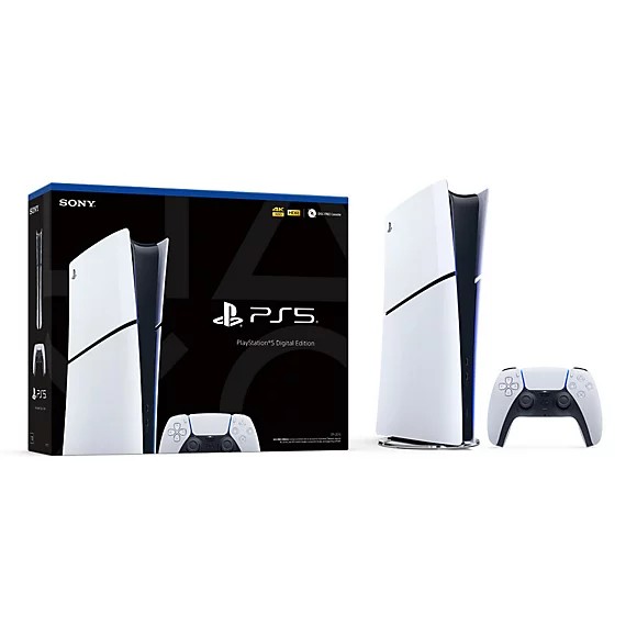 Игровая консоль Sony PlayStation 5 Digital Slim (without Disc Edition), 1TB, White; 1 x Gamepad (Dualsense) photo 5