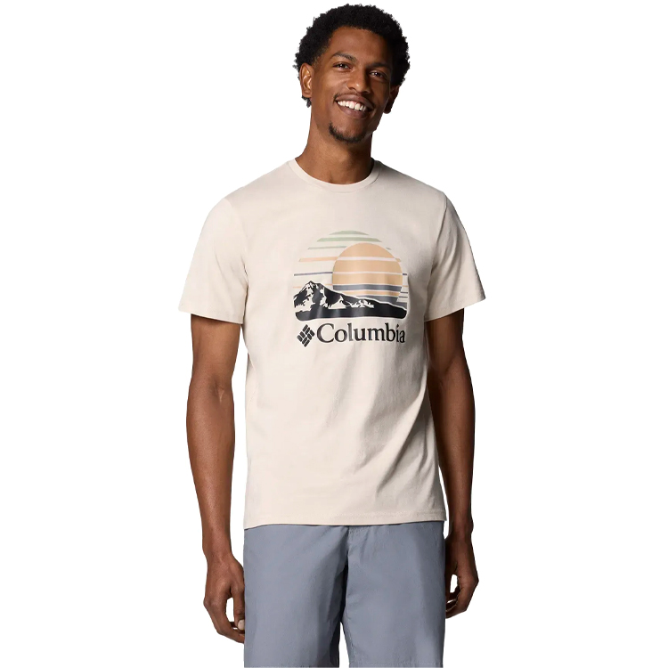 Tricou bărbătesc Columbia Path Lake Graphic Tee II S Bej photo 1