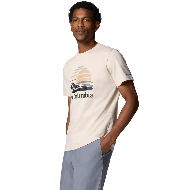 Tricou bărbătesc Columbia Path Lake Graphic Tee II S Bej photo 4