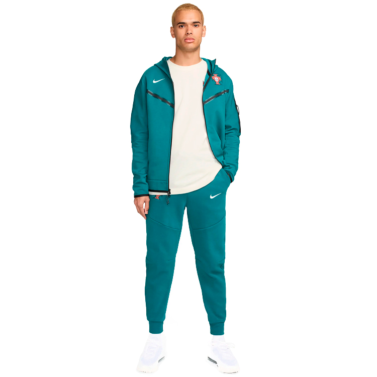 Jacheta Nike FPF M NSW TCH FLC HOODIE FZ WR L Verde Barbati photo 5