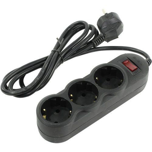 Surge Protector SVEN SF-03L, 3 Sockets, 5m, Black photo 1