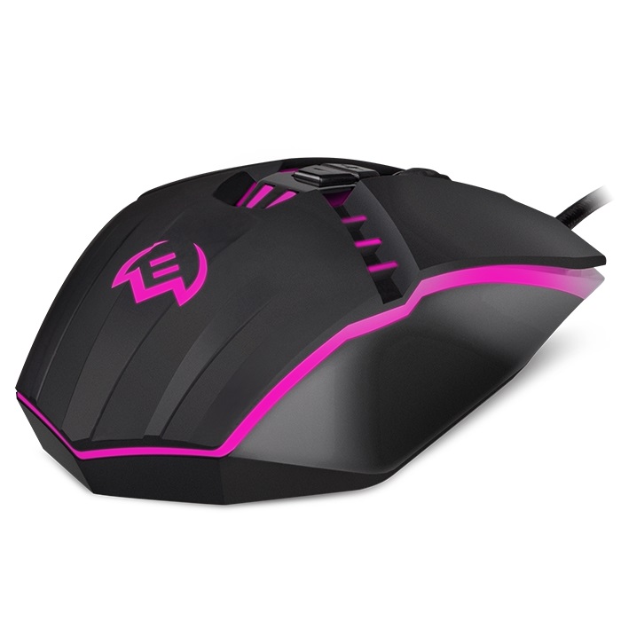 SVEN RX-G810 Gaming, Optical Mouse, 800-4000 dpi, 6+1 buttons (scroll wheel),  DPI switching modes, Two navigation buttons (Forward and Back),Soft Touch coating, USB, Black photo 6