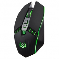 SVEN RX-G810 Gaming, Optical Mouse, 800-4000 dpi, 6+1 buttons (scroll wheel),  DPI switching modes, Two navigation buttons (Forward and Back),Soft Touch coating, USB, Black thumbnav 2