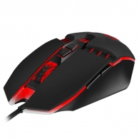 SVEN RX-G810 Gaming, Optical Mouse, 800-4000 dpi, 6+1 buttons (scroll wheel),  DPI switching modes, Two navigation buttons (Forward and Back),Soft Touch coating, USB, Black thumbnav 3