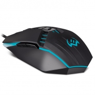 SVEN RX-G810 Gaming, Optical Mouse, 800-4000 dpi, 6+1 buttons (scroll wheel),  DPI switching modes, Two navigation buttons (Forward and Back),Soft Touch coating, USB, Black thumbnav 5