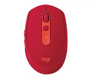 Logitech Wireless Mouse M590 Multi-Device Silen, 7 buttons, 1000 dpi, EFFORTLESS MULTI-COMPUTER WORKFLOW, Ruby photo 1