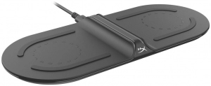 HyperX ChargePlay Base Qi Wireless Charger, Qi Certified wireless charging, Up to 15W total, USB-C, Rapidly charges two devices simultaneously, LED charging indicators, Versatile charger for Qi-compatible devices 