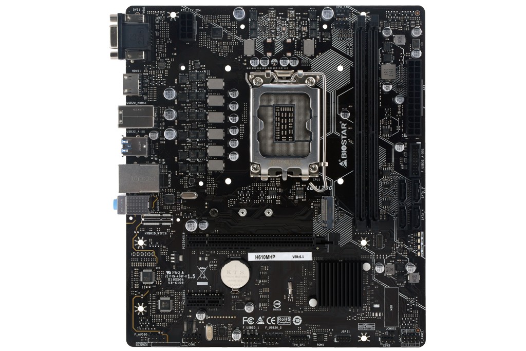 Placa de baza BIOSTAR H610MHP / Socket 1700 / Intel H610 / mATX photo 2