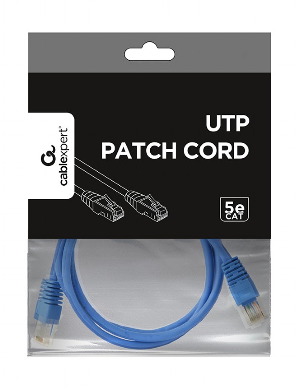 UTP Cat.5e Patch cord, 1.5m, Blue photo 2
