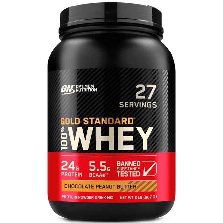 Сывороточный протеин Optimum Nutrition Gold Standard 100% WHEY Chocolate Peanut Butter 2lb/907 г photo 1