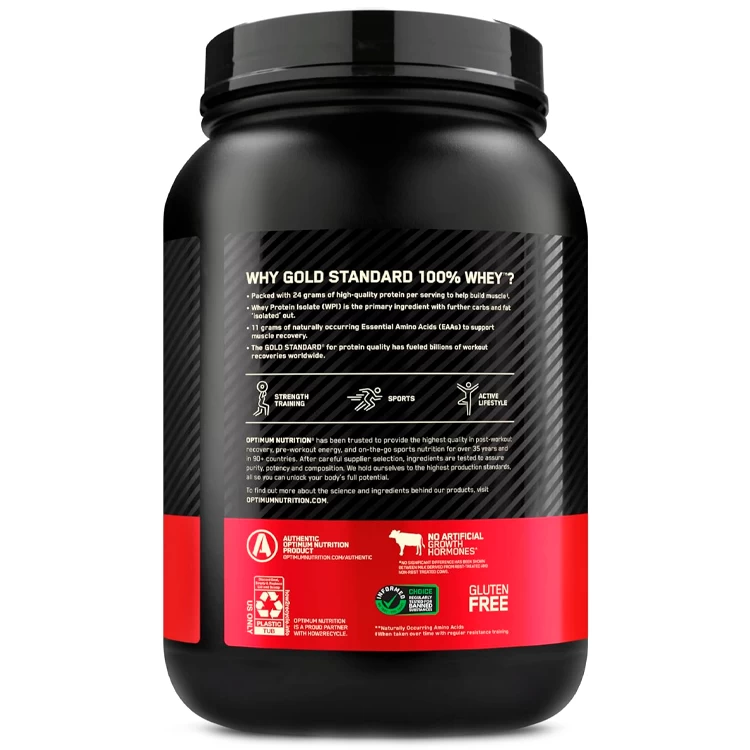 Сывороточный протеин Optimum Nutrition Gold Standard 100% WHEY Chocolate Peanut Butter 2lb/907 г photo 3