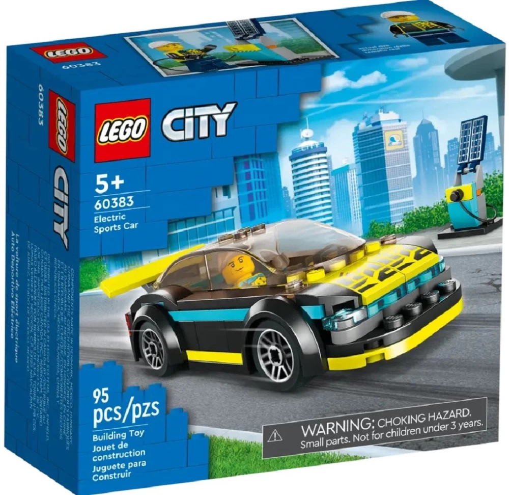 Constructor Lego City Electric Sports Car 60383 de la 5+ ani photo 1