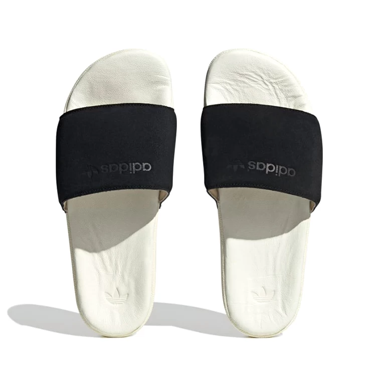 Slapi Adidas ADILETTE pt Barbati / 44.5 / Negru-bej photo 4