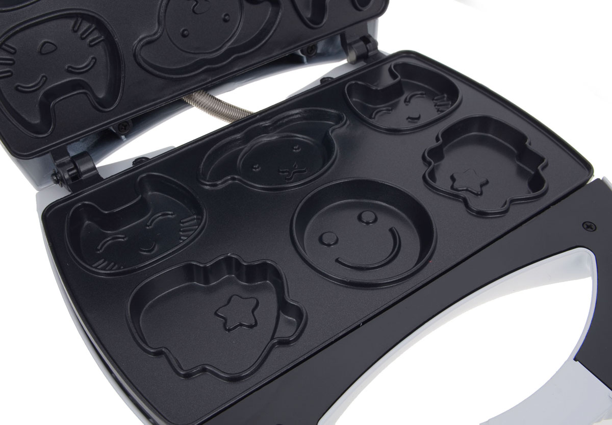 Waffle fier Saturn ST-EC1083, 750 W, Alb photo 3