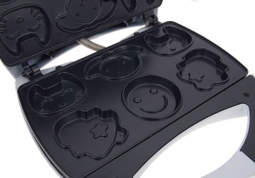 Waffle fier Saturn ST-EC1083, 750 W, Alb thumbnav 3