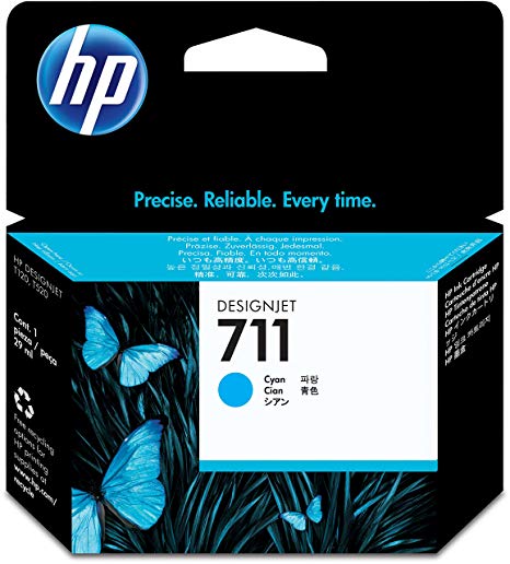 HP 711 29-ml Cyan Ink Cartridge (CZ130A), DesignJet T120, T520 photo 1