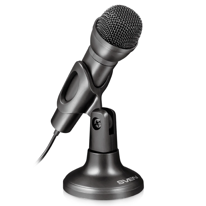 SVEN MK-500, Microphone, Desktop, On/off switch button, Flexible stand for rotation at any angle, Black photo 1