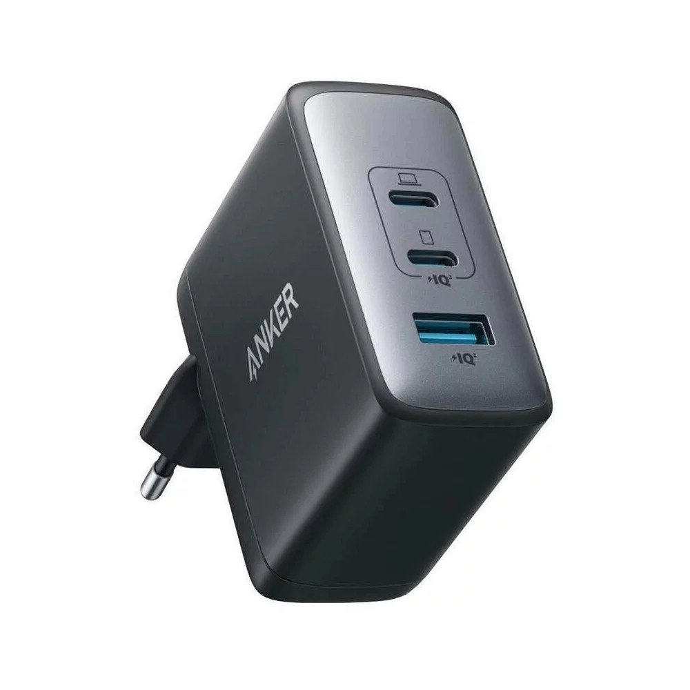 Incarcator retea Anker 736 Nano II / 100W / 2x USB-C, 1x USB-A /  PowerIQ 3.0 / Black photo 1