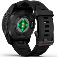 Garmin Fenix 7S Pro – Sapphire Solar, Carbon Grey DLC Titanium with Black Band thumbnav 3