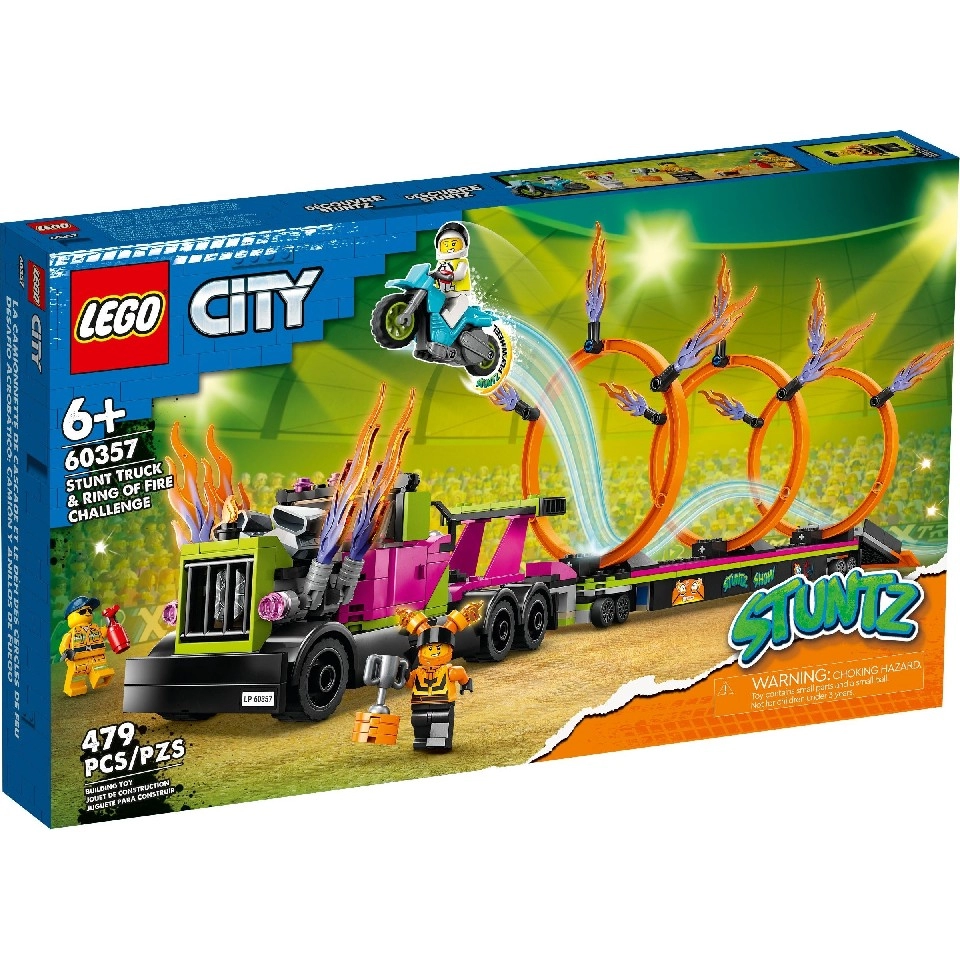 LEGO City Stuntz 60357 Трюковый грузовик и огненное кольцо photo 1